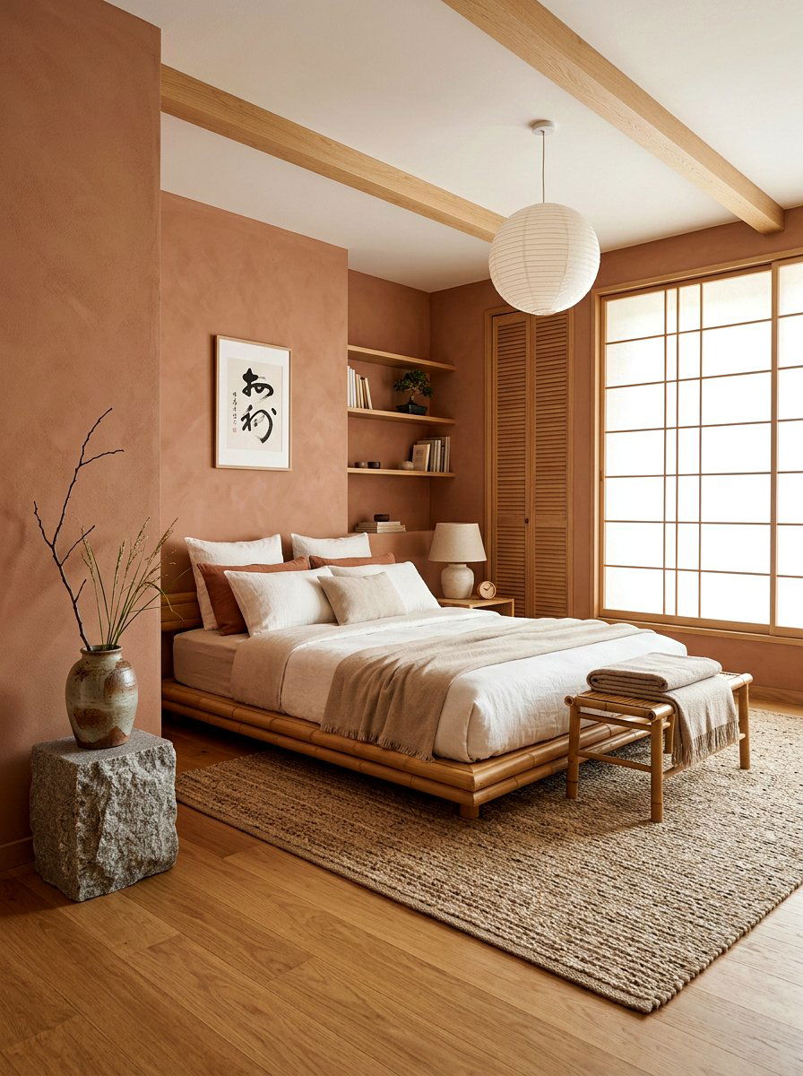 Japandi Bedroom - 30 bedroom makeover ideas
