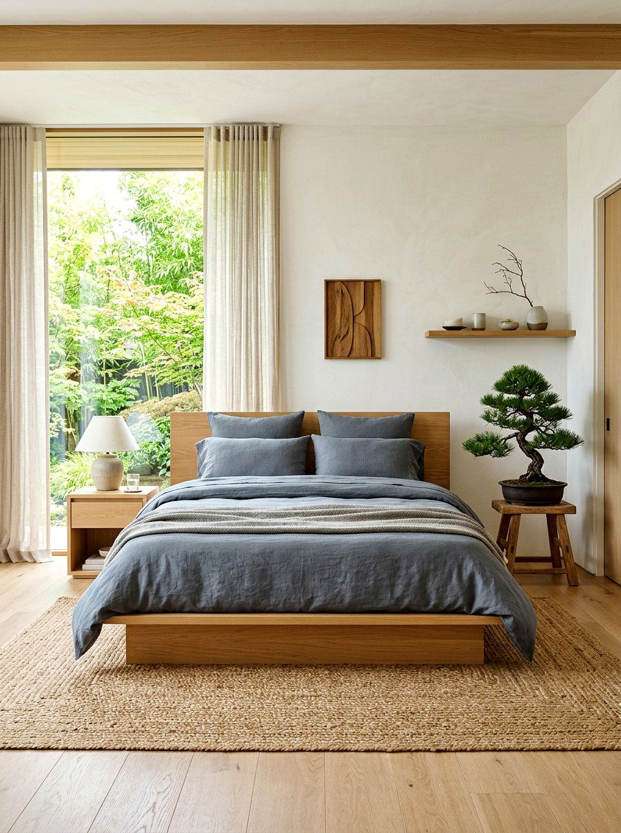 Japandi Bedroom - 30 spa bedroom retreat ideas