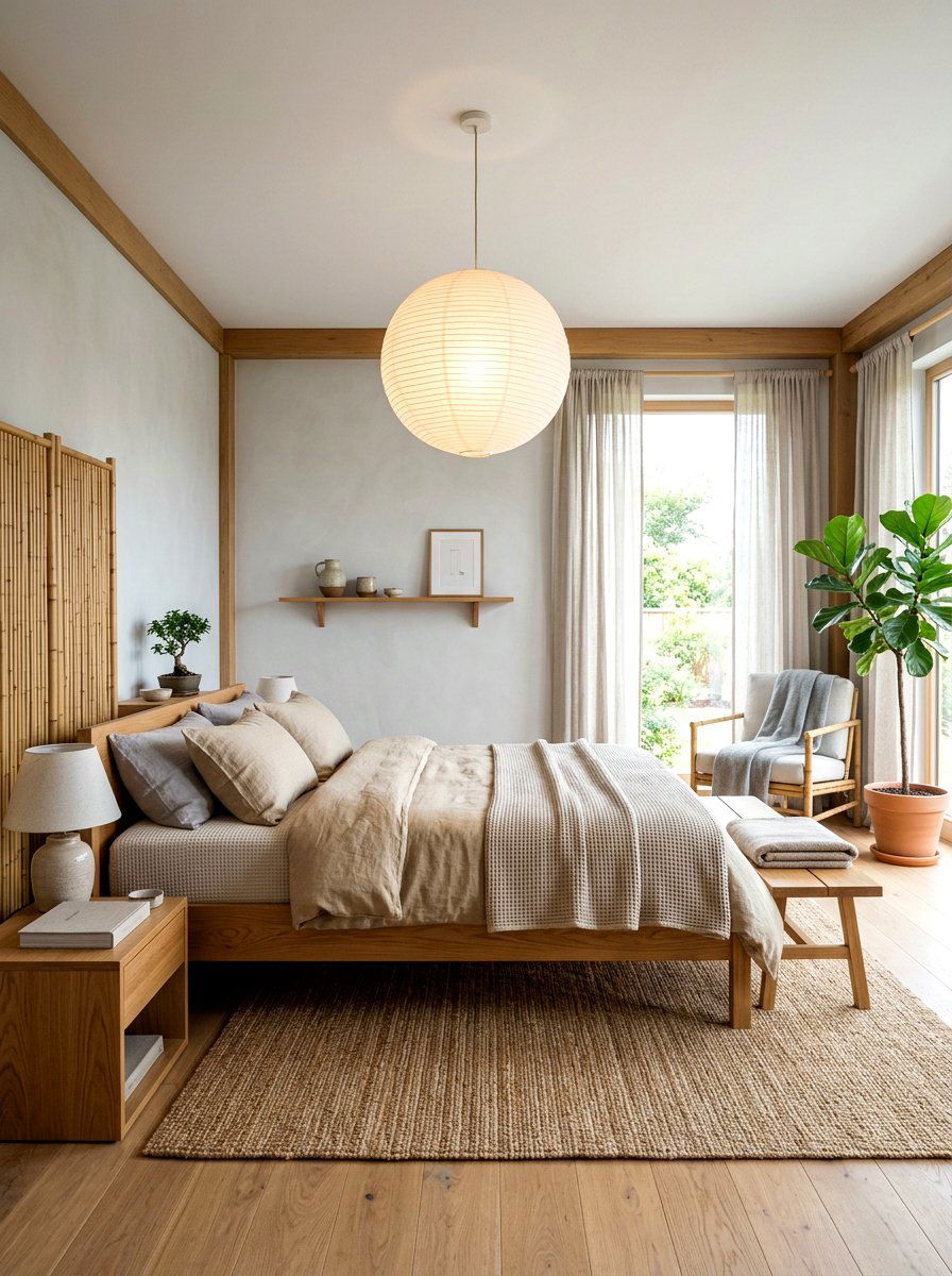 Japandi Bedroom Style - 30 minimalist bedroom ideas