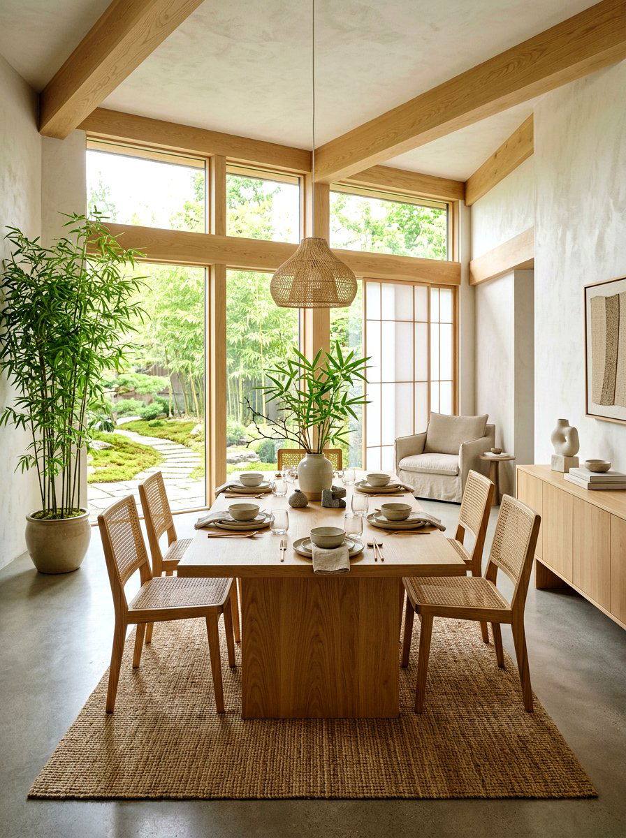 Japandi Dining Room - 30 modern dining room ideas