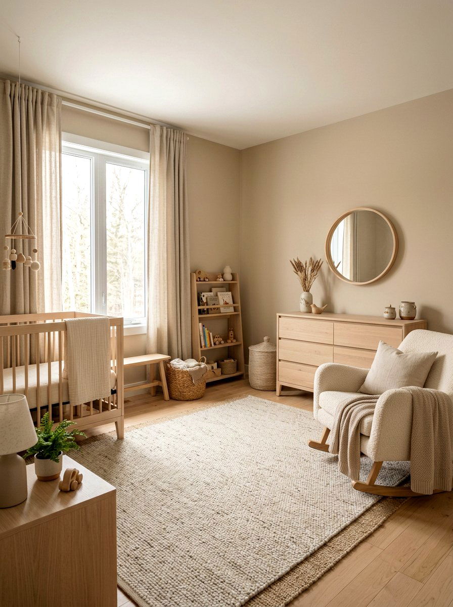 Japandi Girl Nursery - 30 girl nursery ideas