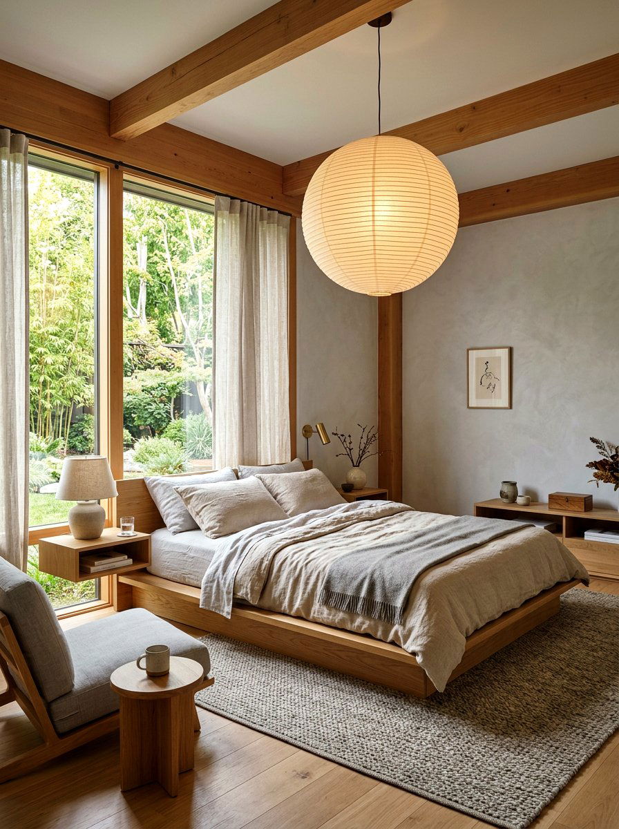 Japandi Guest Suite - 30 neutral home decor ideas