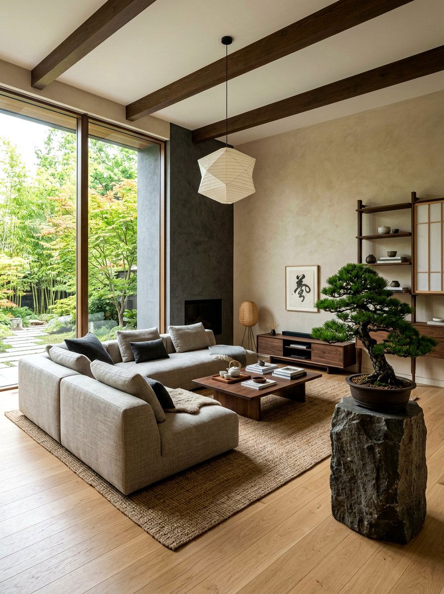 Japandi Living Room - 30 cloud couch living room ideas