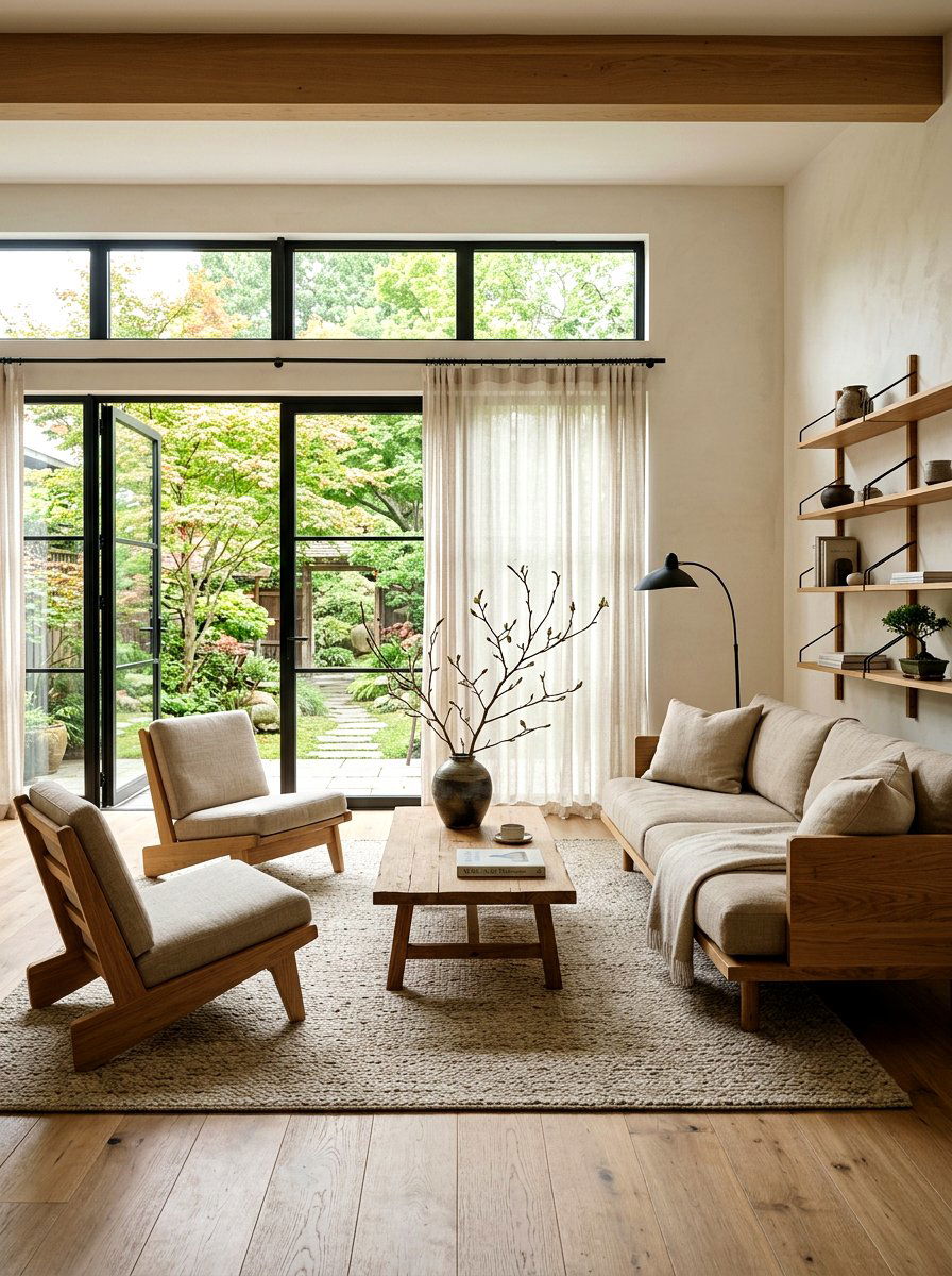Japandi Living Room - 30 TikTok living room decor ideas