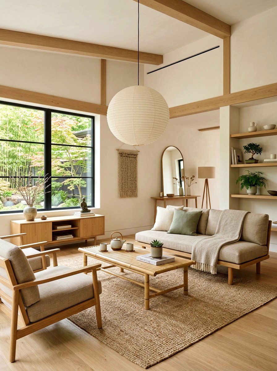 Japandi Living Room - 30 minimalist living room decor ideas