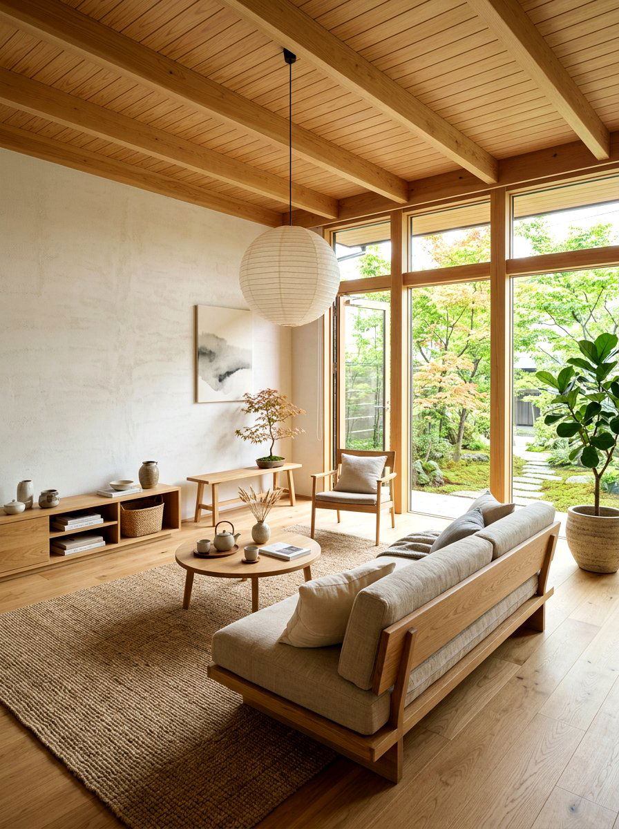 Japandi Living Room - 30 apartment living room ideas
