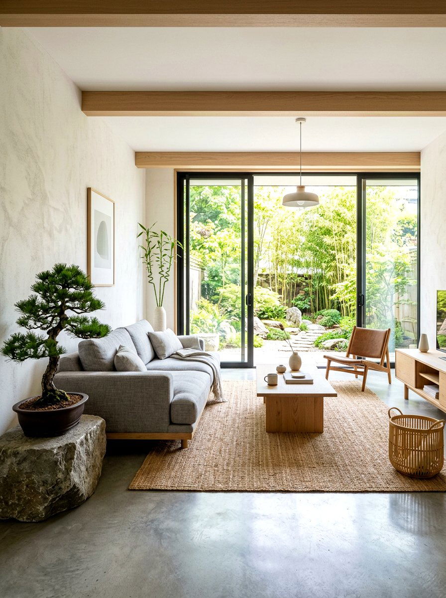 Japandi Minimalist Living Room - 30 minimalist living room ideas