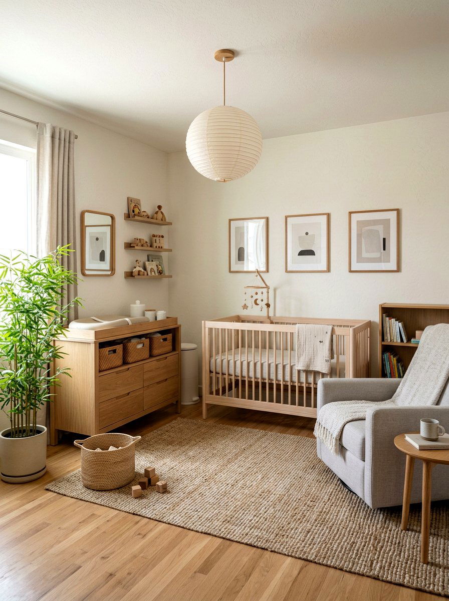 Japandi Style Neutral Nursery - 30 neutral nursery ideas