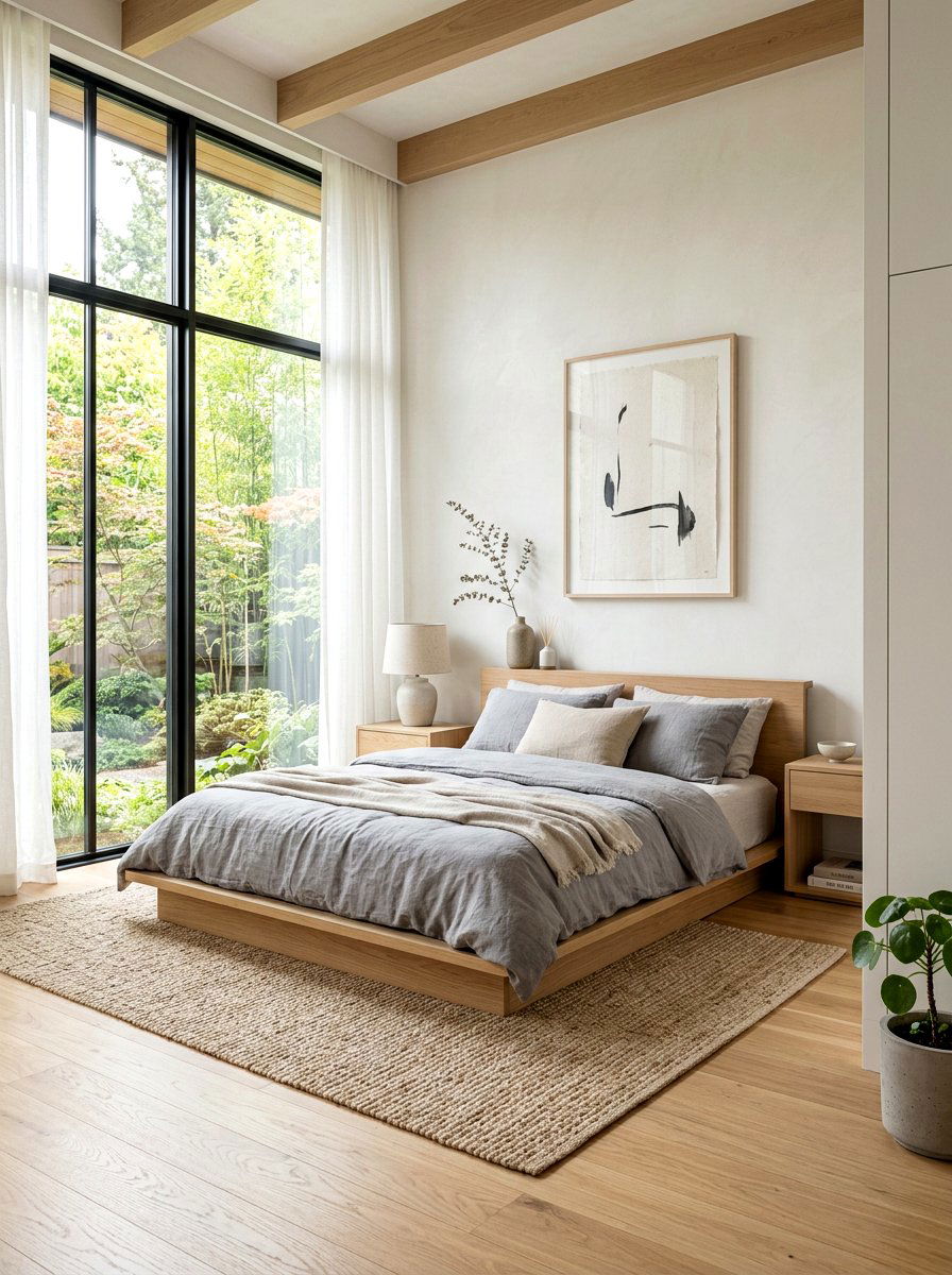 Japandi bedroom theme - 30 viral apartment decor ideas
