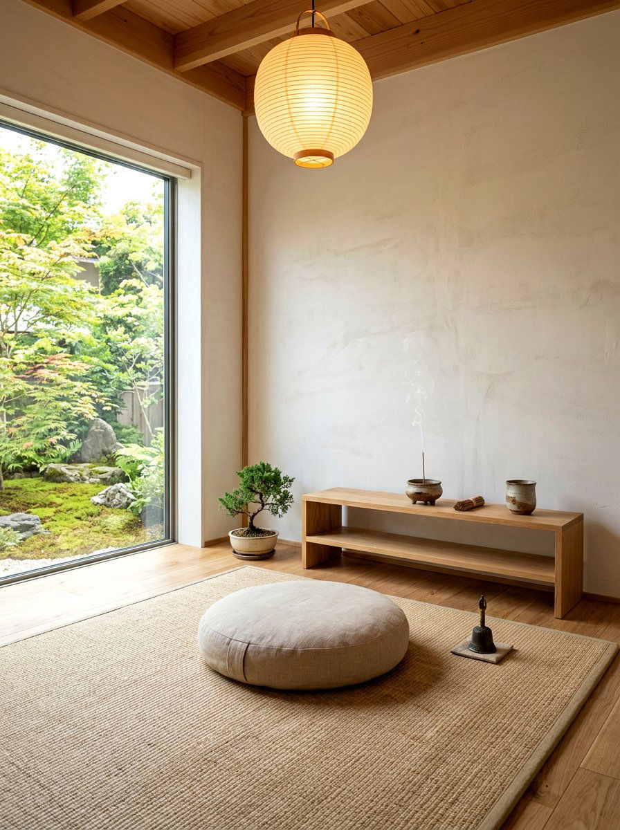 Japandi meditation space - 30 Japandi home decor ideas