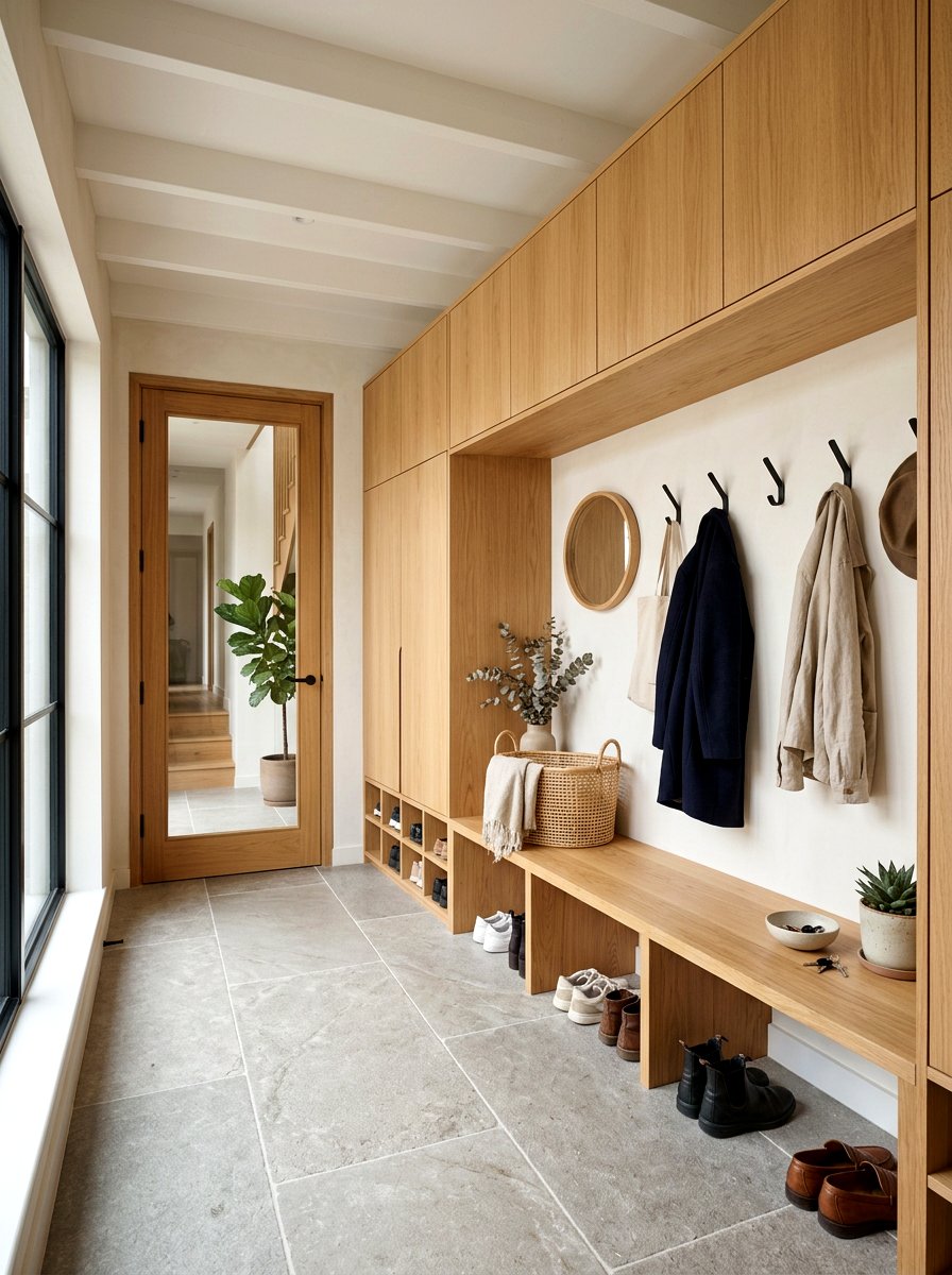 Japandi mudroom - 30 Japandi home decor ideas