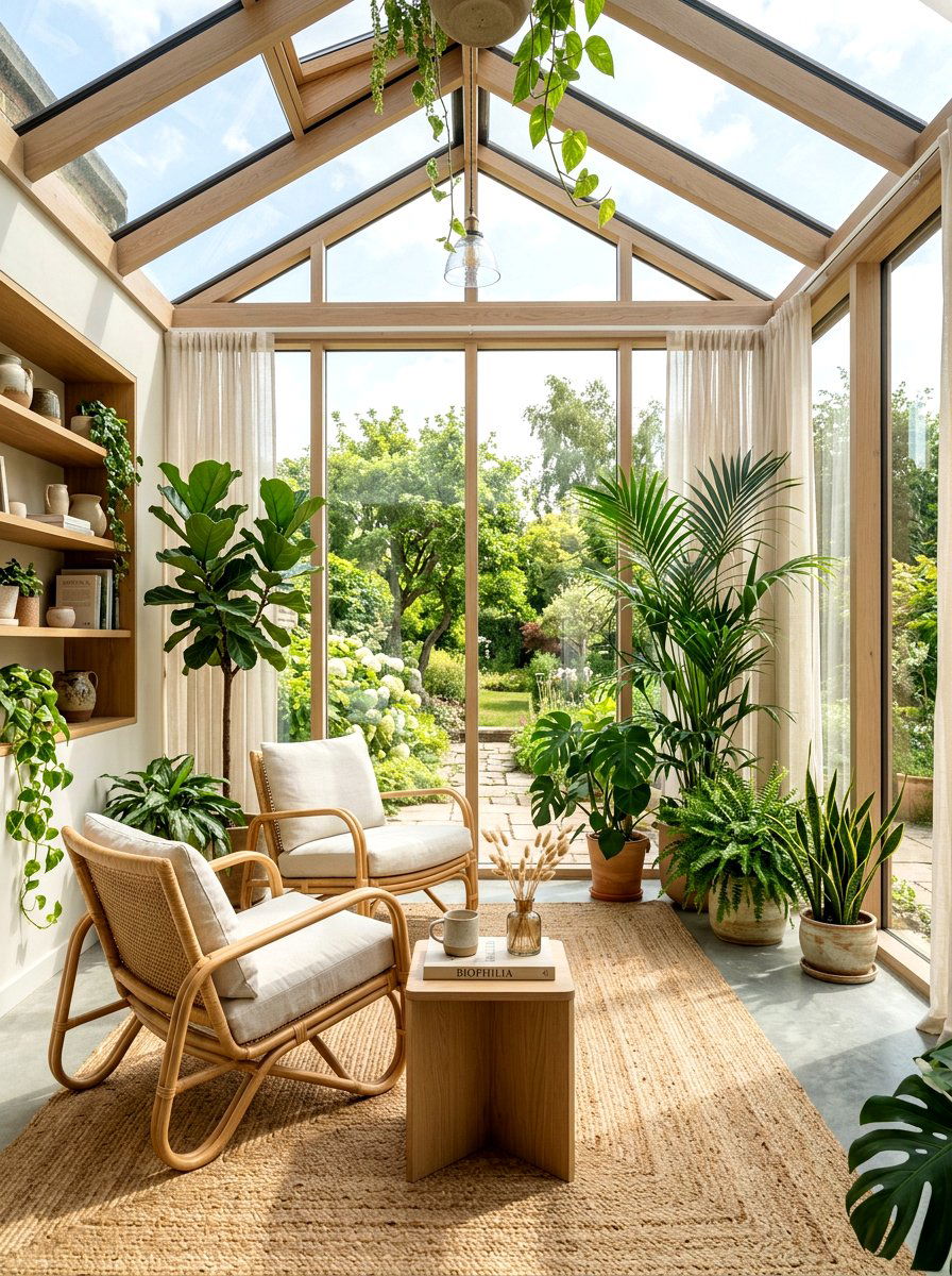 Japandi sunroom - 30 Japandi home decor ideas