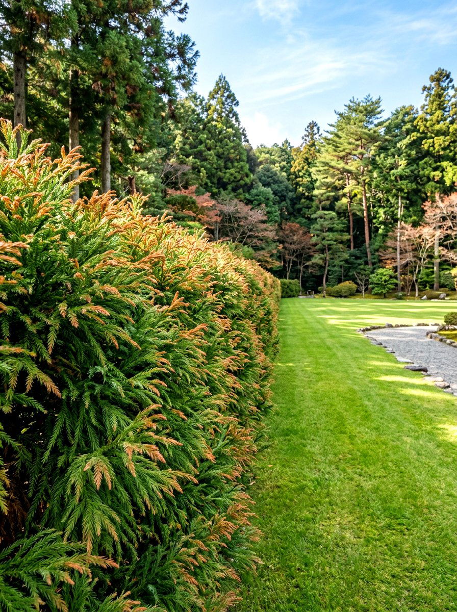 Japanese Cedar Screen - 30 hedge privacy ideas