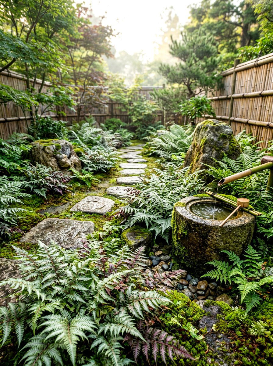 Japanese Fern Garden - 30 fern garden ideas