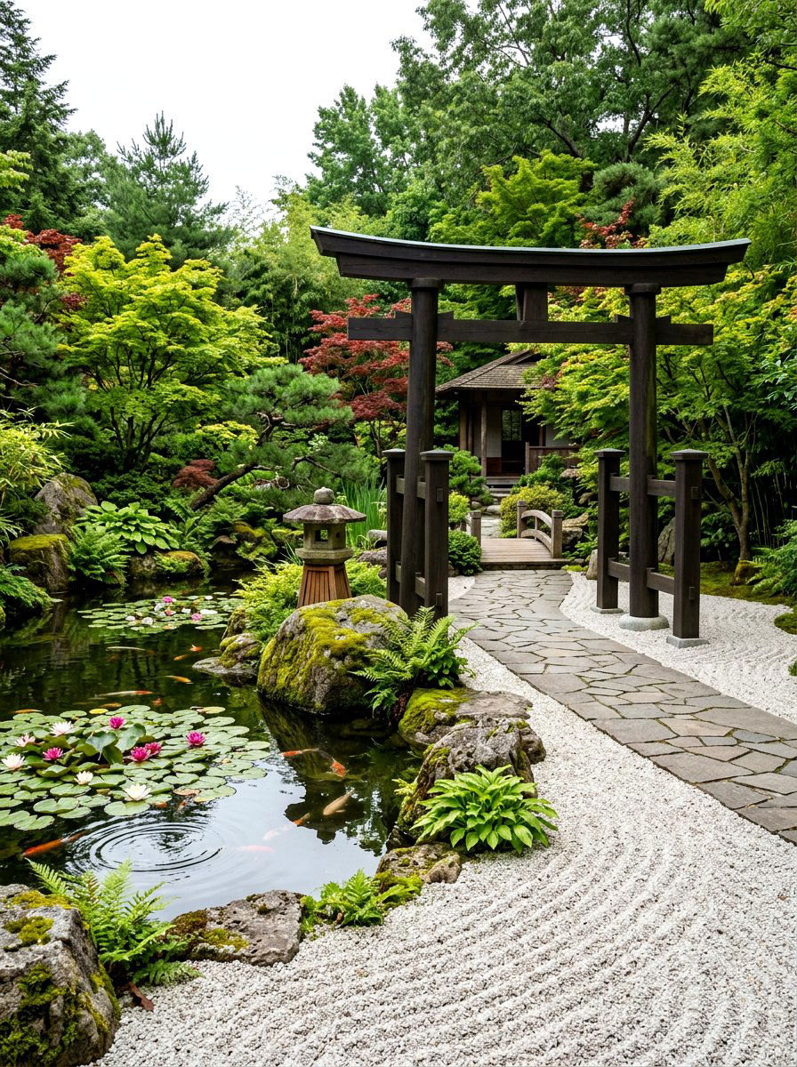 Japanese Garden Arbor - 30 garden arbor ideas