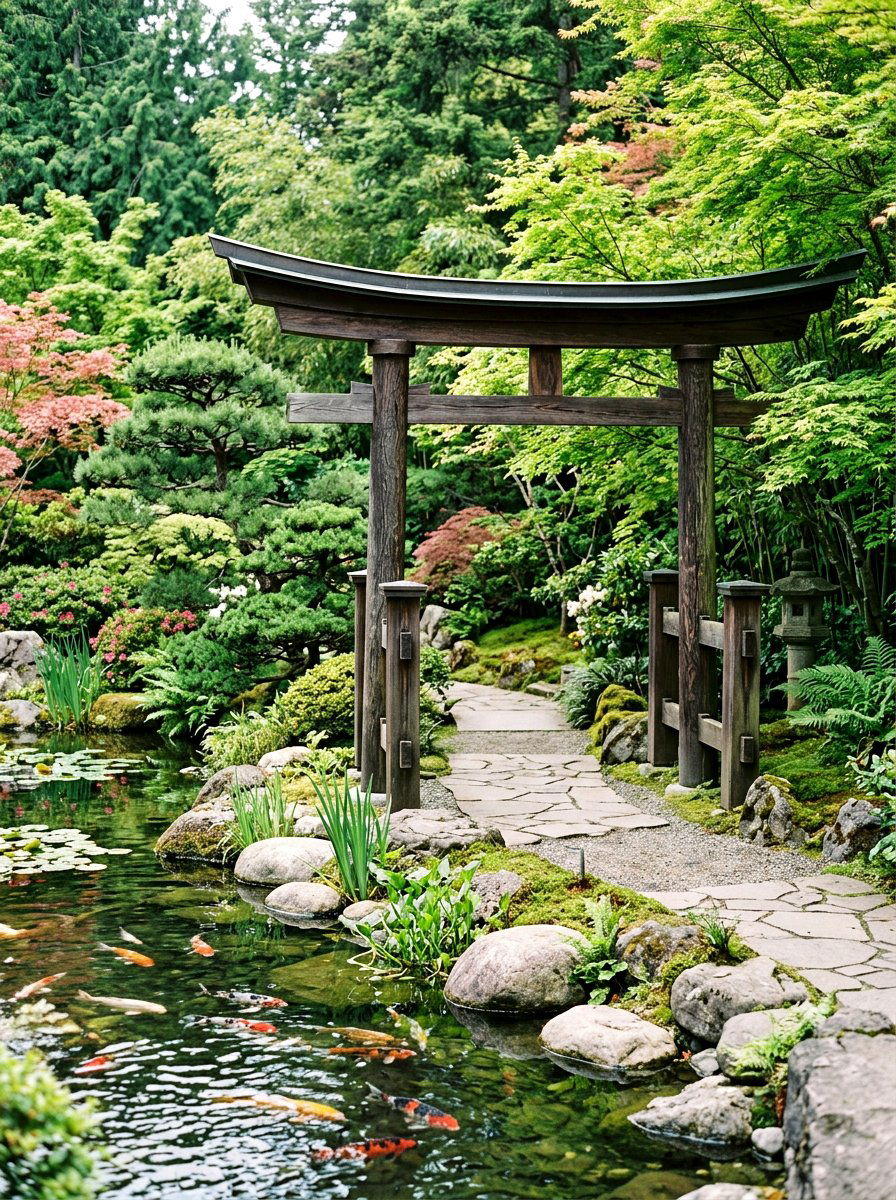 Japanese Garden Arbor - 30 arbor bench ideas