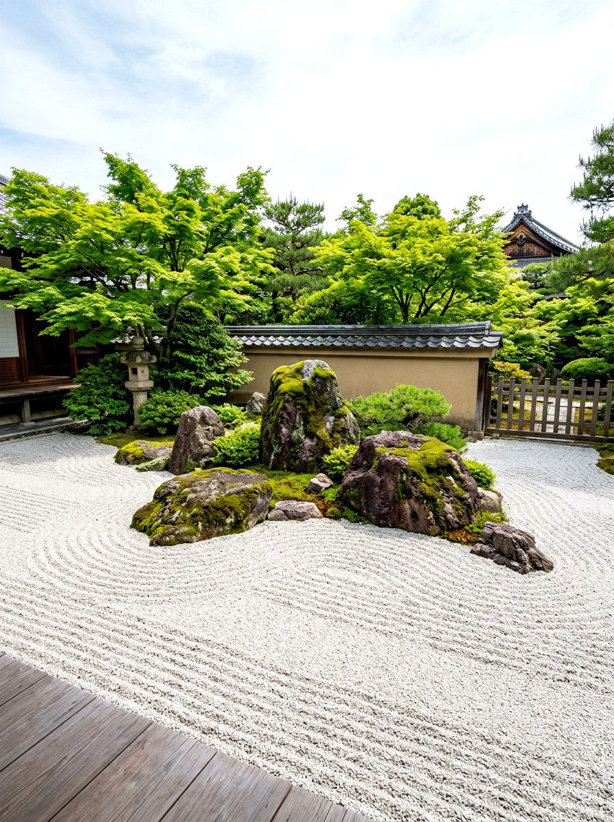 Japanese Garden Gravel - 30 gravel walkway ideas