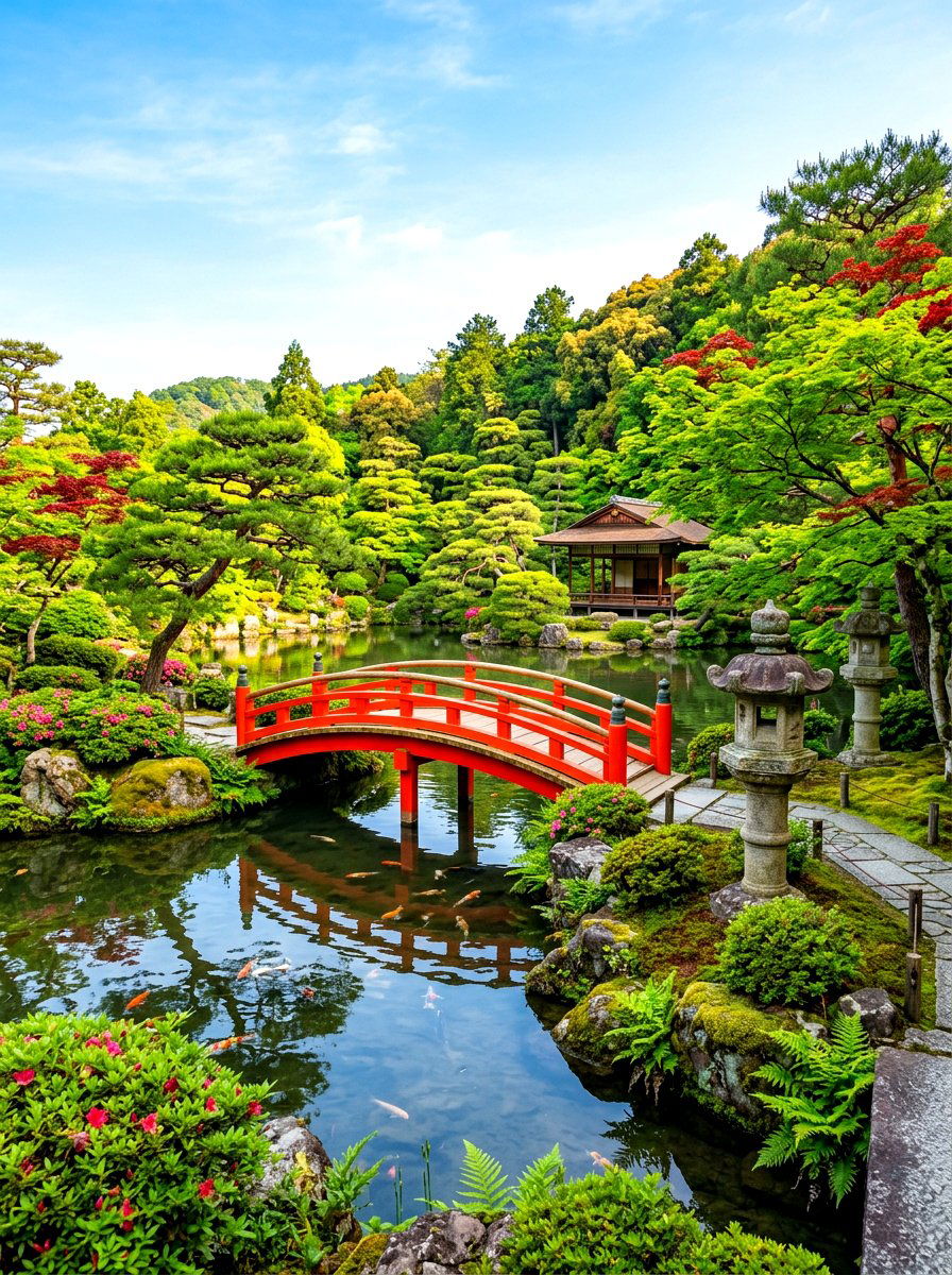 Japanese Garden Pond - 30 backyard pond ideas