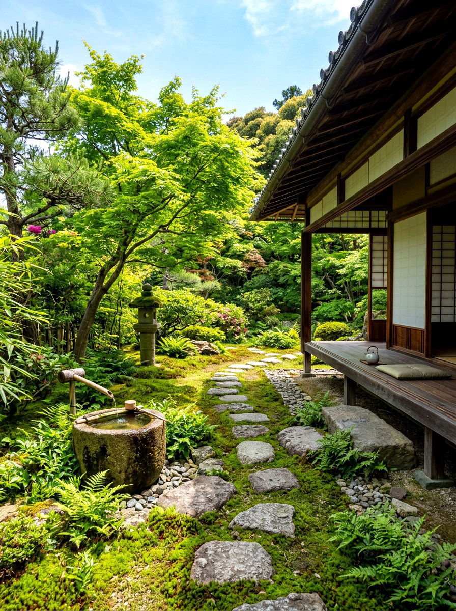 Japanese Inspired Tea Garden - 30 villa patio styling ideas