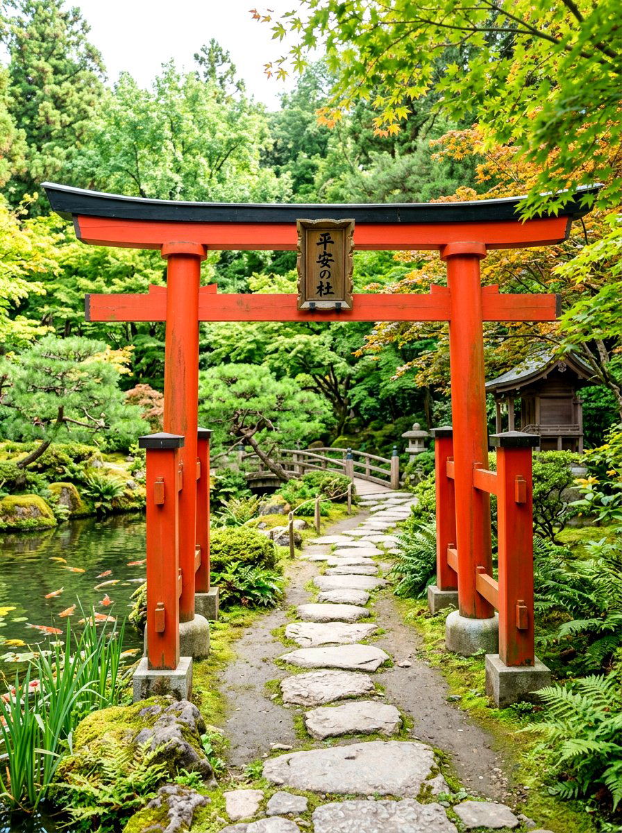 Japanese Inspired Torii Gate - 30 front gate ideas