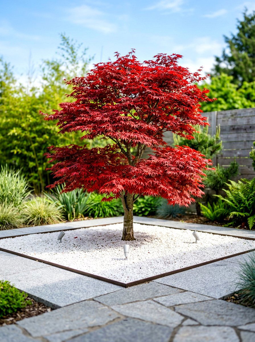 Japanese Maple Focal Point - 30 modern front yard ideas