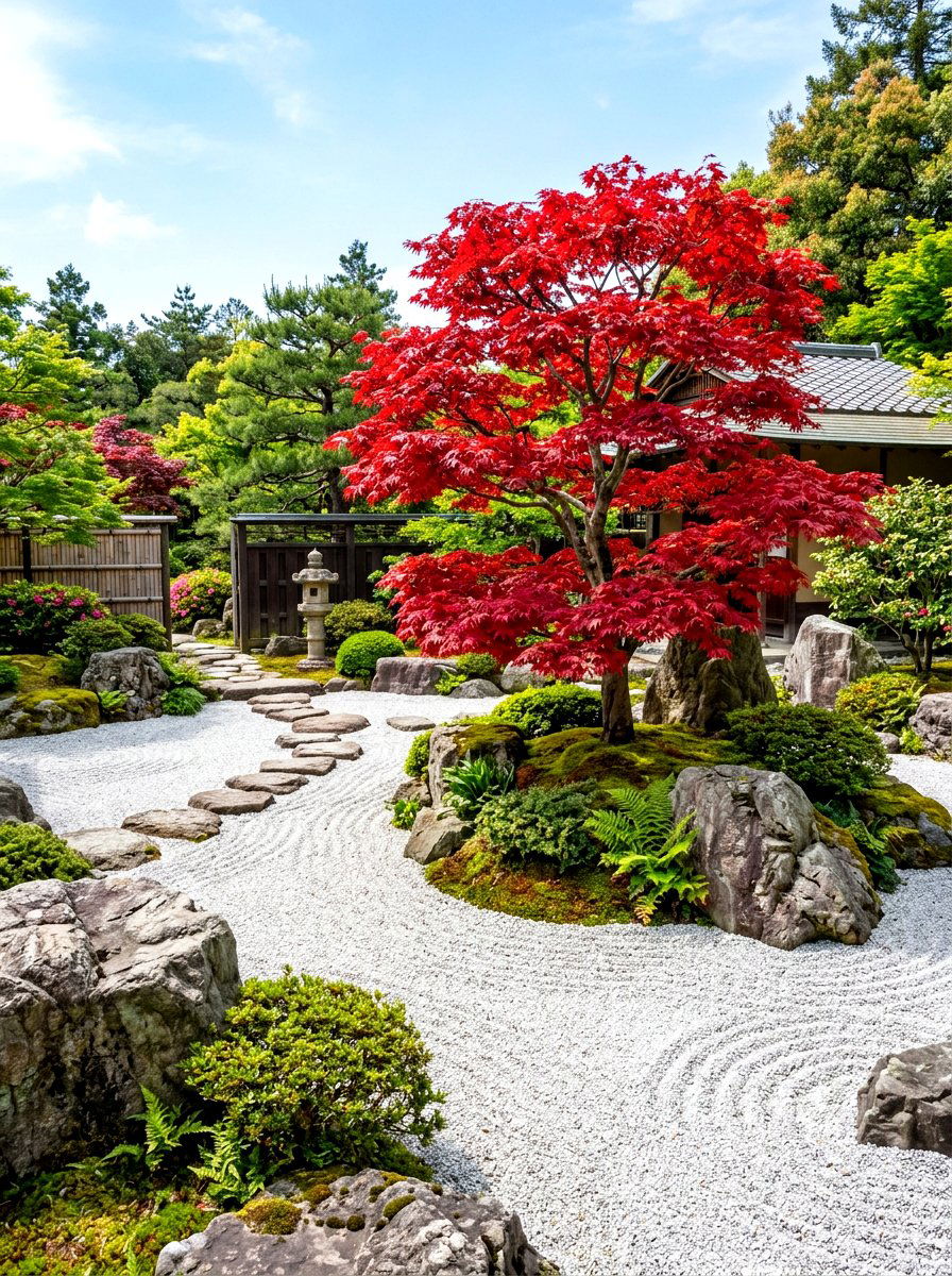 Japanese Maple Rock Garden - 30 rock garden ideas