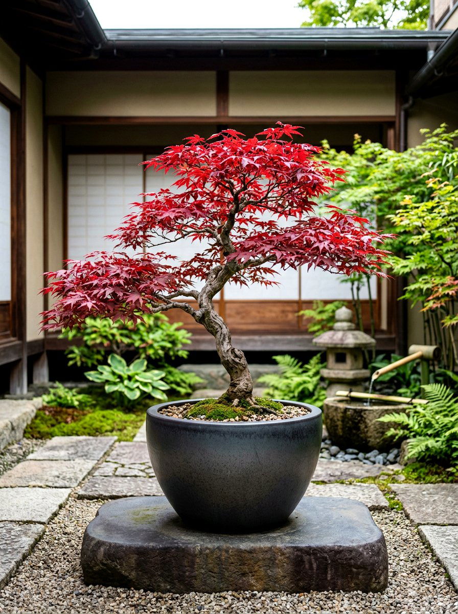 Japanese Maple Specimen Pot - 30 shade container garden ideas