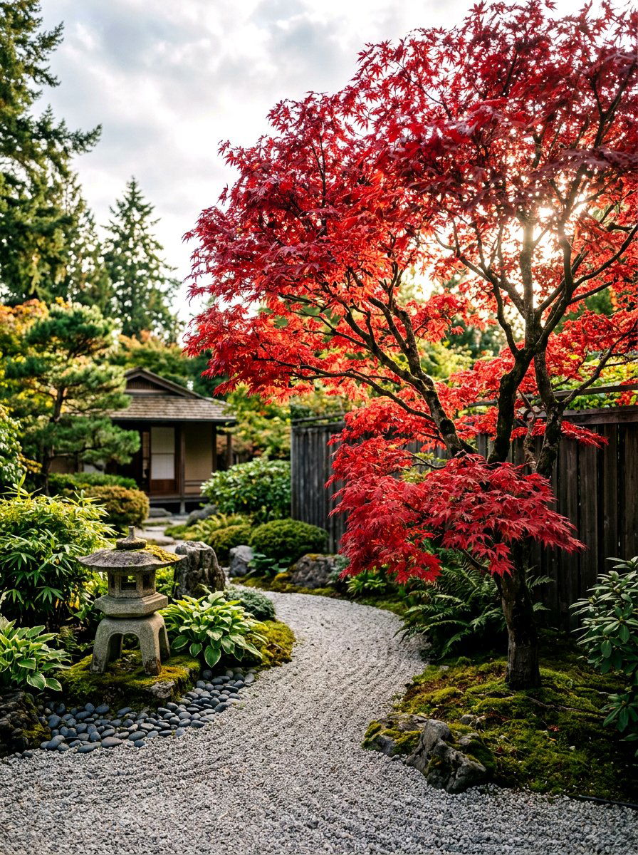 Japanese Maple Tree - 30 backyard shade tree ideas