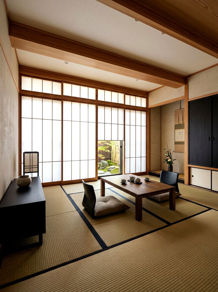 Japanese Minimalism Living Room - 30 designer showroom living room ideas