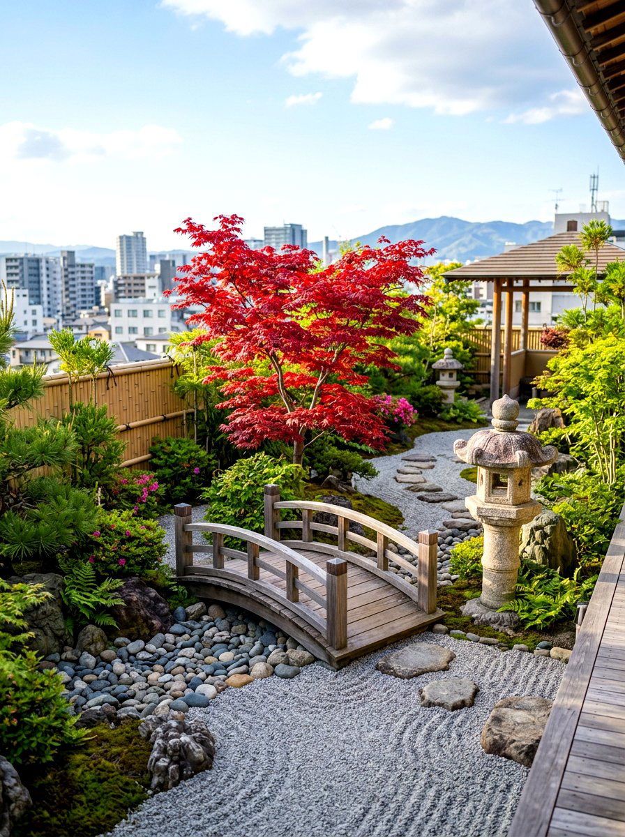 Japanese Rooftop Garden - 30 rooftop patio garden ideas