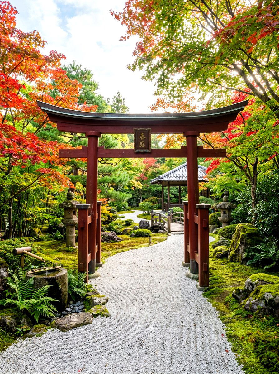 Japanese Style Garden Arbor - 30 backyard arbor ideas