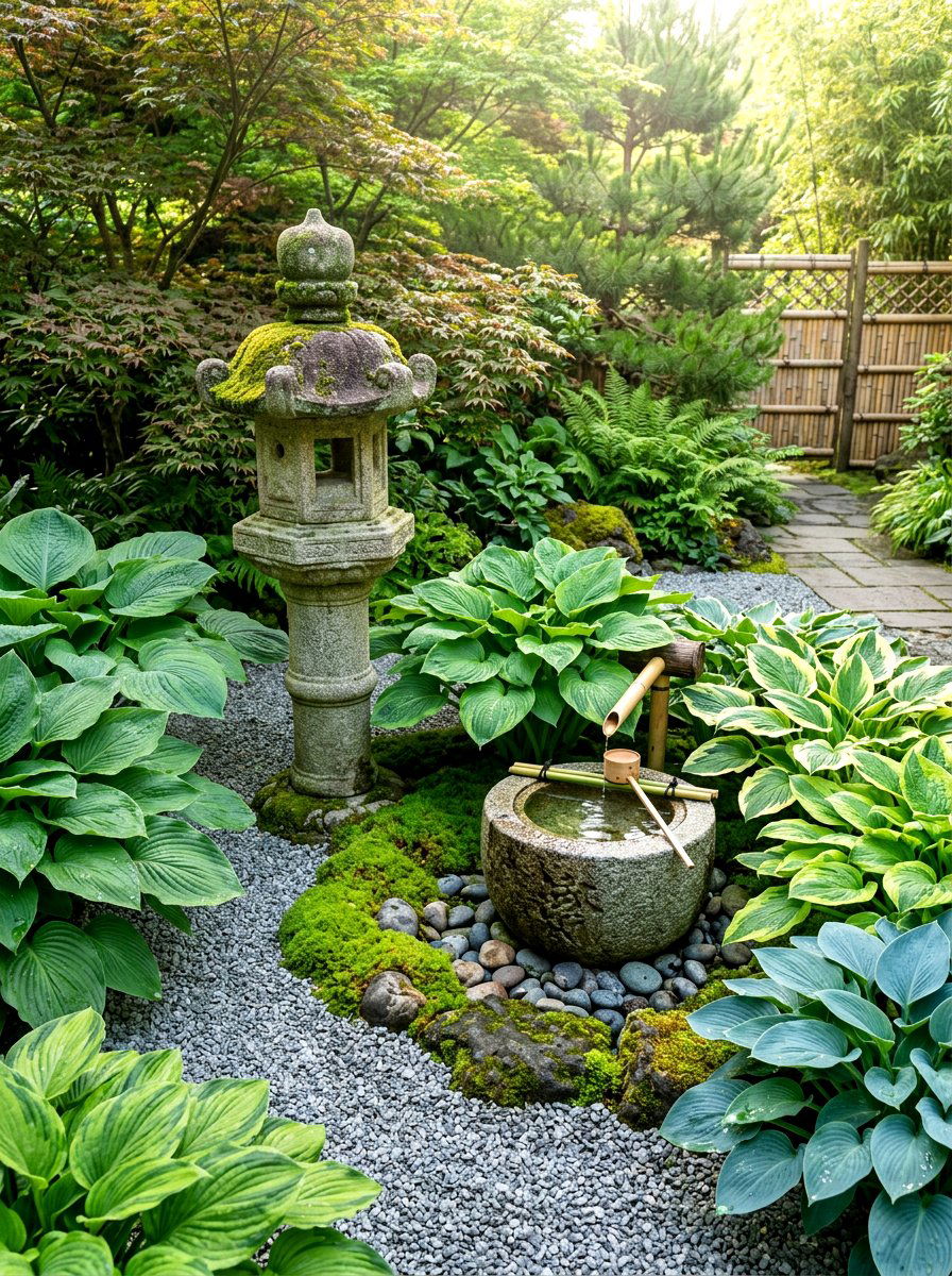 Japanese Style Hosta Garden - 30 hosta garden ideas