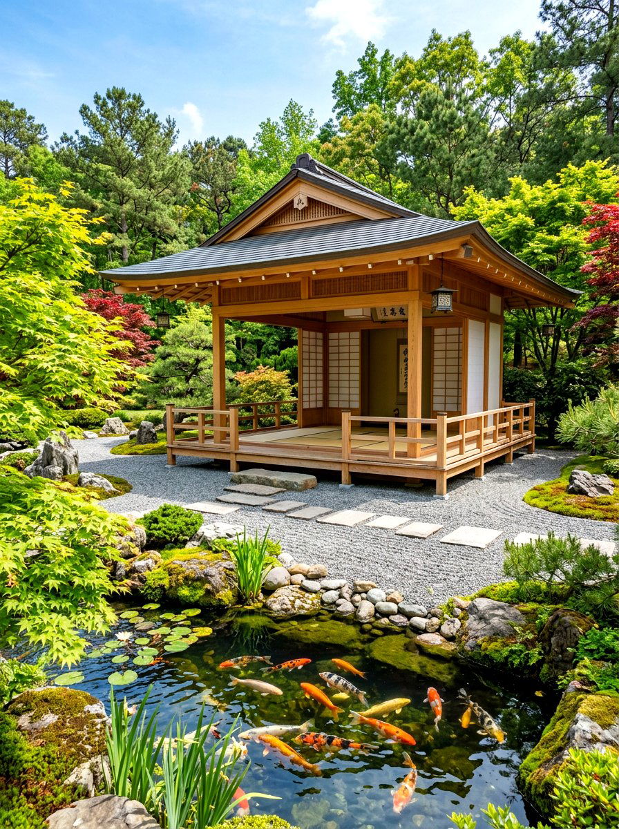 Japanese Style Wooden Gazebo - 30 wooden gazebo ideas