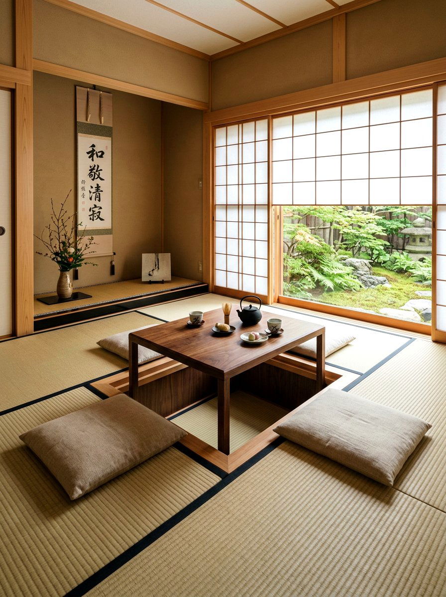Japanese Sunken Seating Area - 30 sunken living room ideas