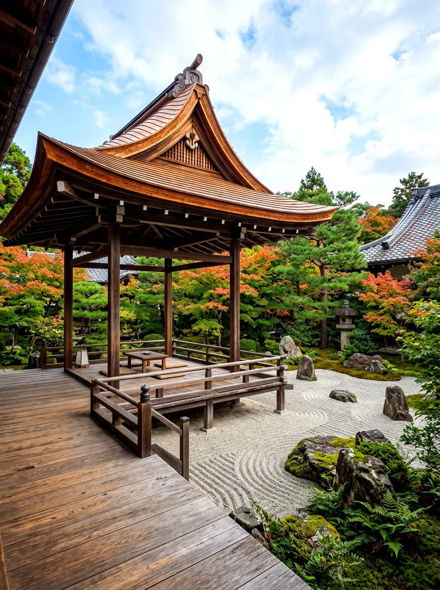 Japanese Wood Garden Cover - 30 wood patio cover ideas
