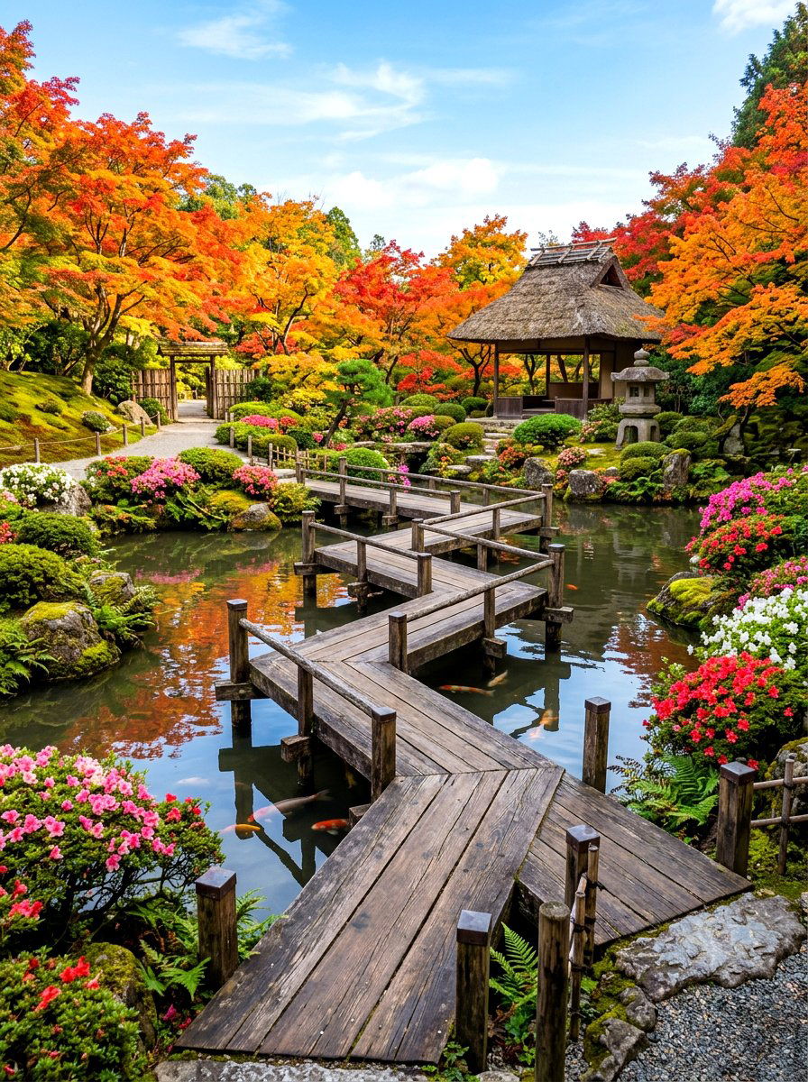 Japanese Zen Boardwalk - 30 boardwalk garden path ideas