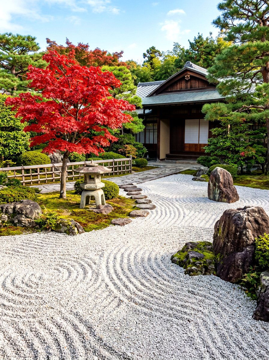 Japanese Zen Garden - 30 front lawn landscaping ideas