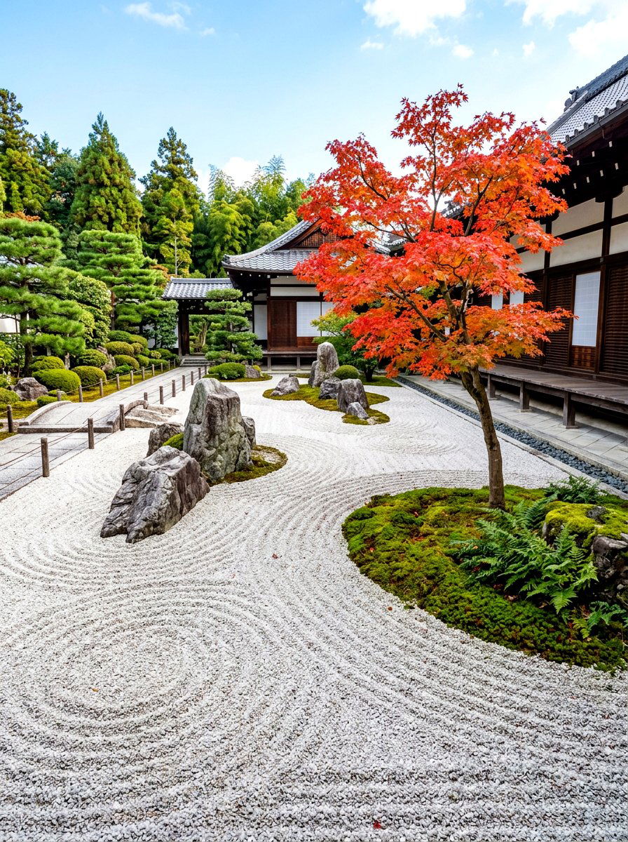 Japanese Zen Garden - 30 no mow lawn garden ideas