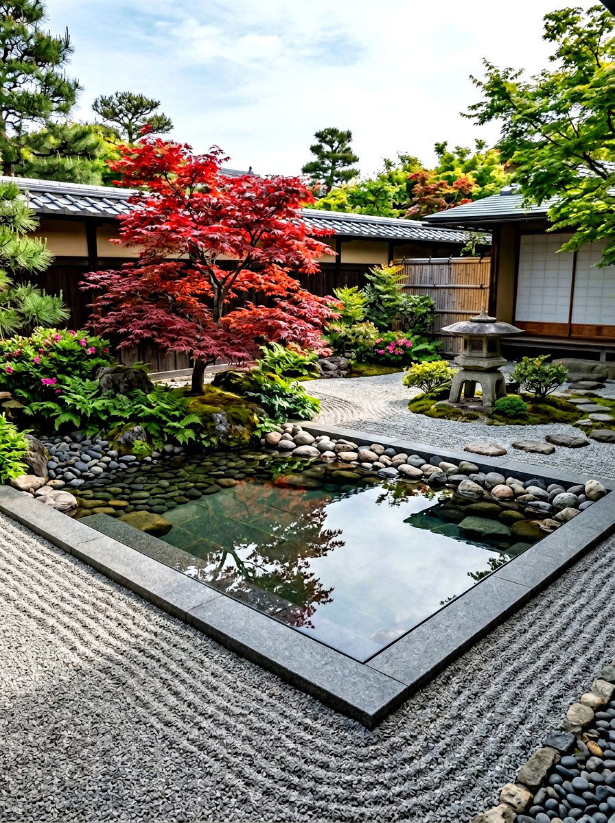 Japanese Zen Garden - 30 pool landscaping ideas