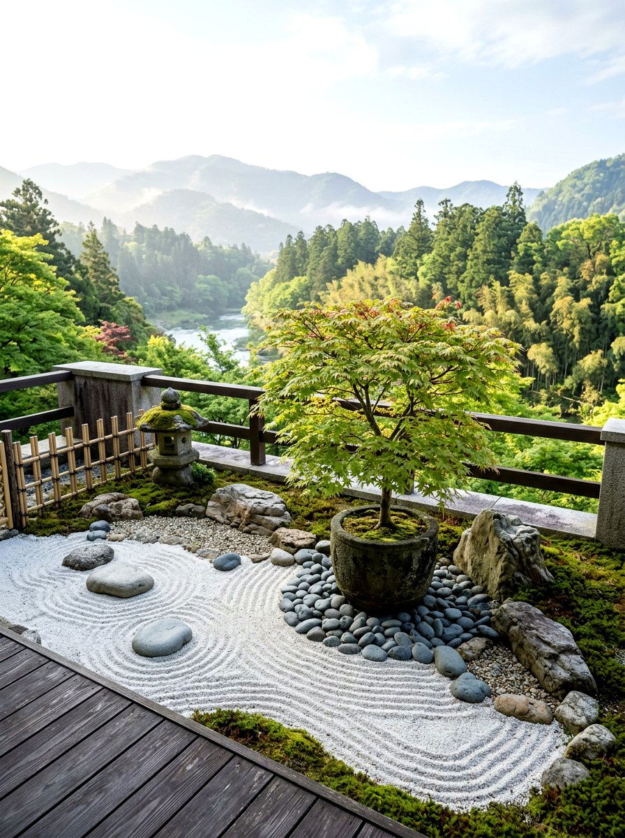 Japanese Zen Garden - 30 small terrace garden ideas
