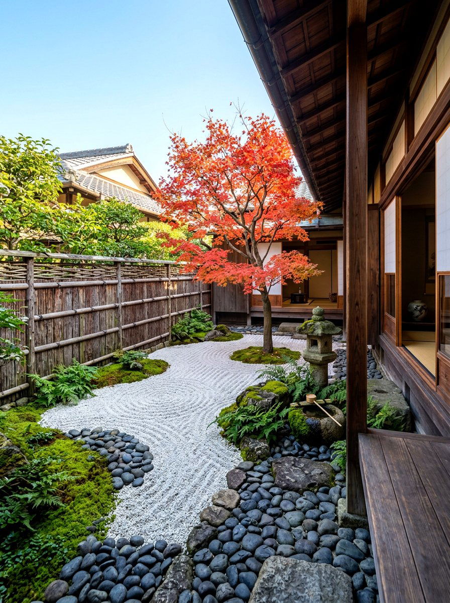 Japanese Zen Garden - 30 courtyard style backyard ideas