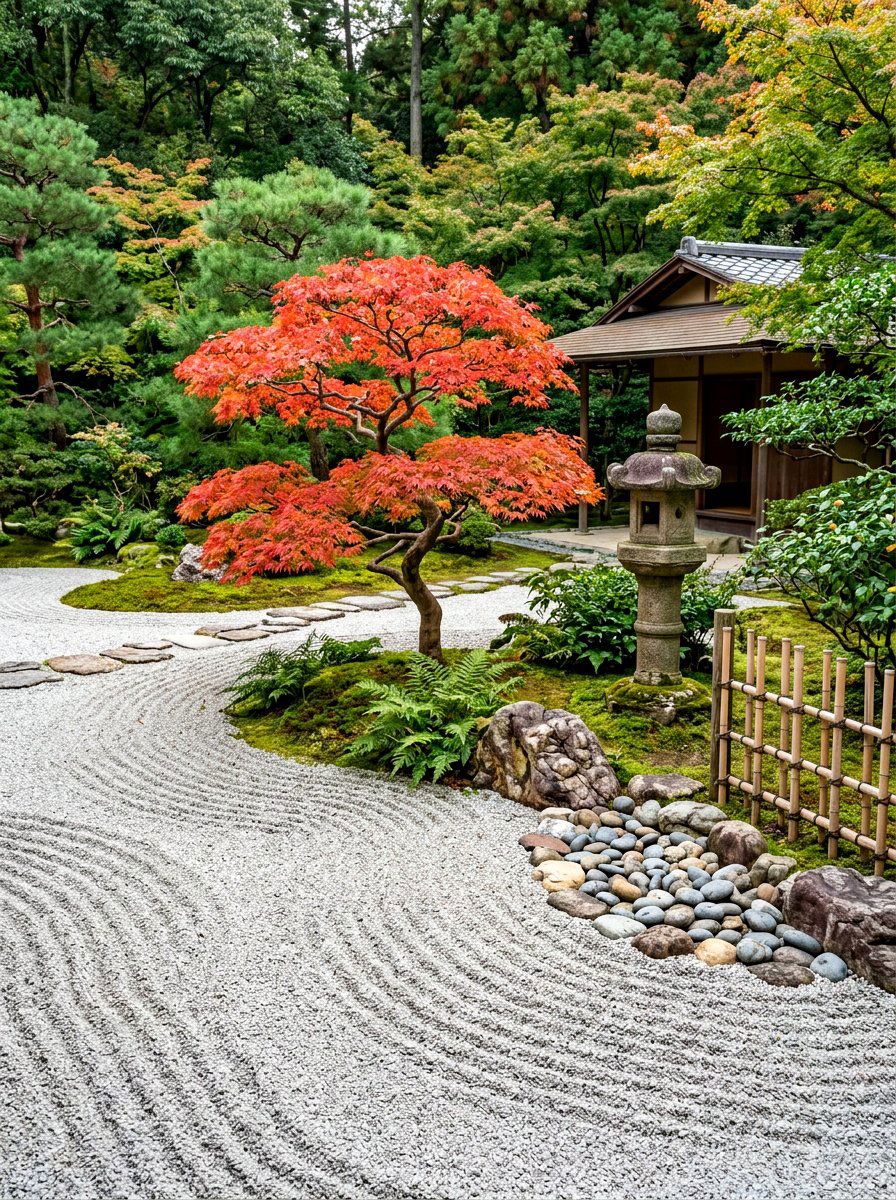 Japanese Zen Garden - 30 front yard ideas