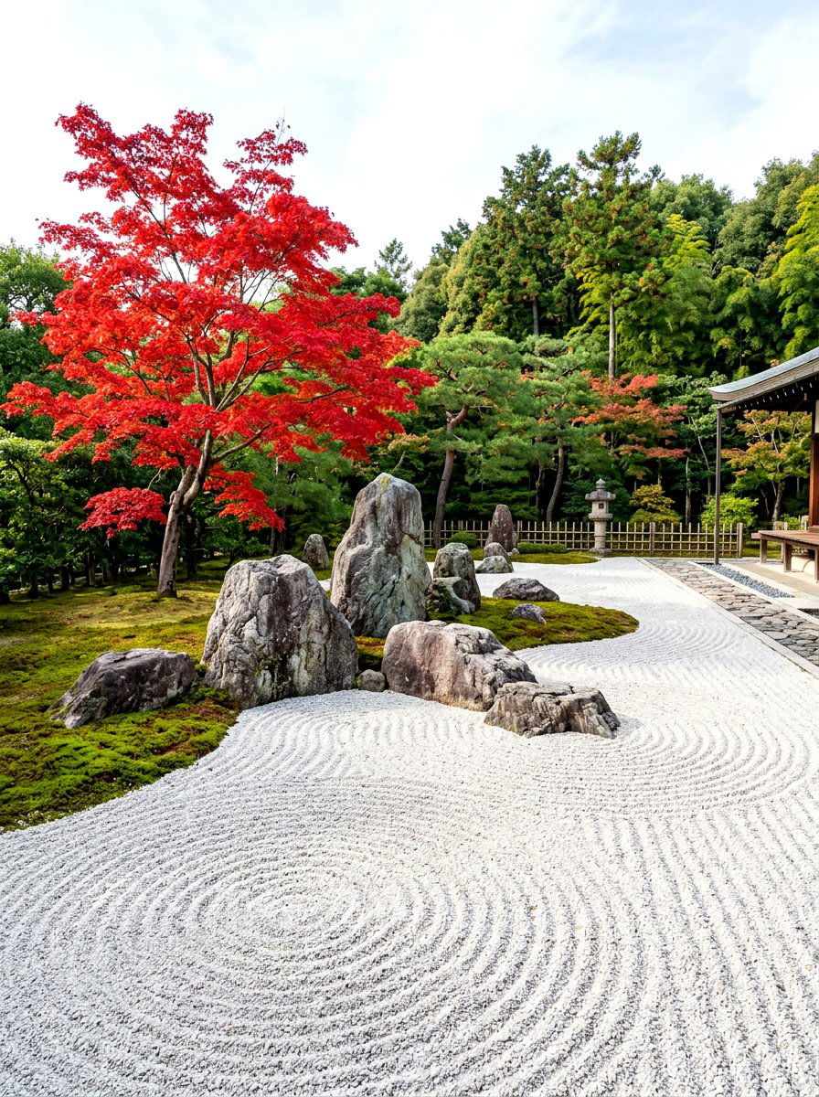 Japanese Zen Garden - 30 gravel garden ideas
