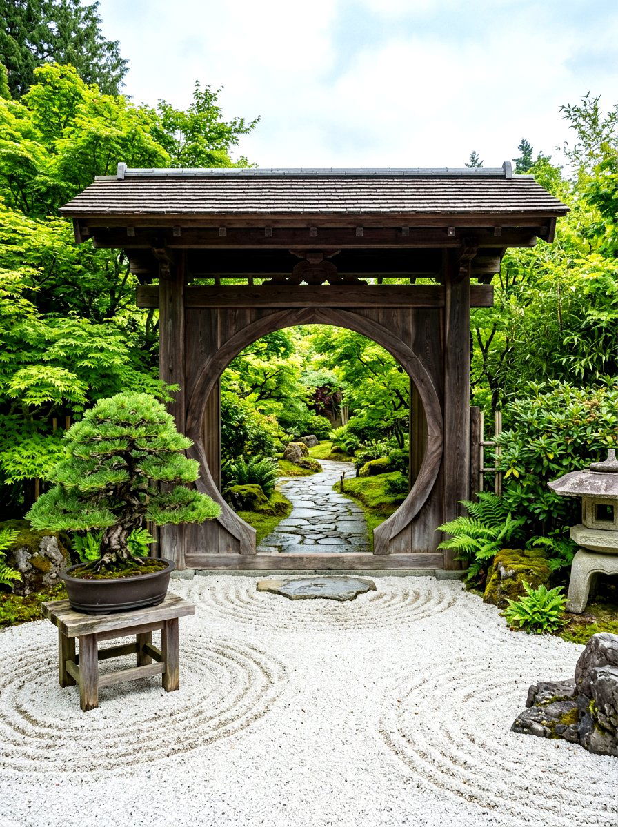 Japanese Zen Garden Moon Gate - 30 moon gate garden ideas