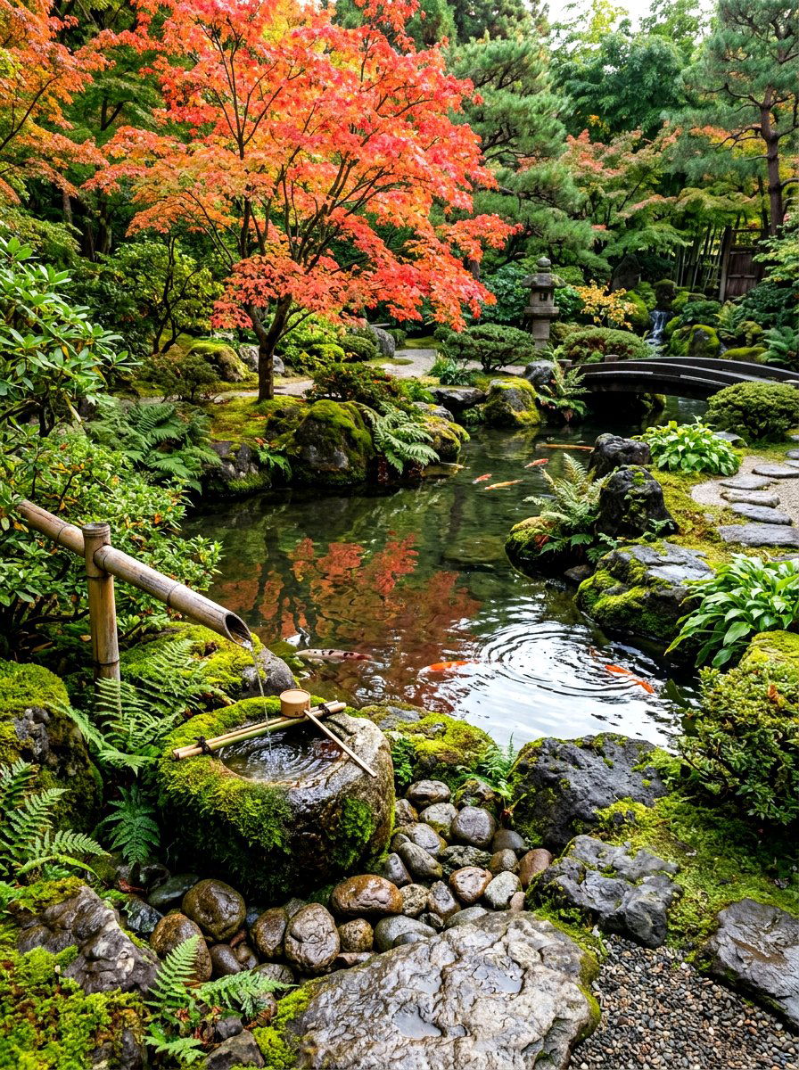 Japanese Zen Pond - 30 koi pond ideas
