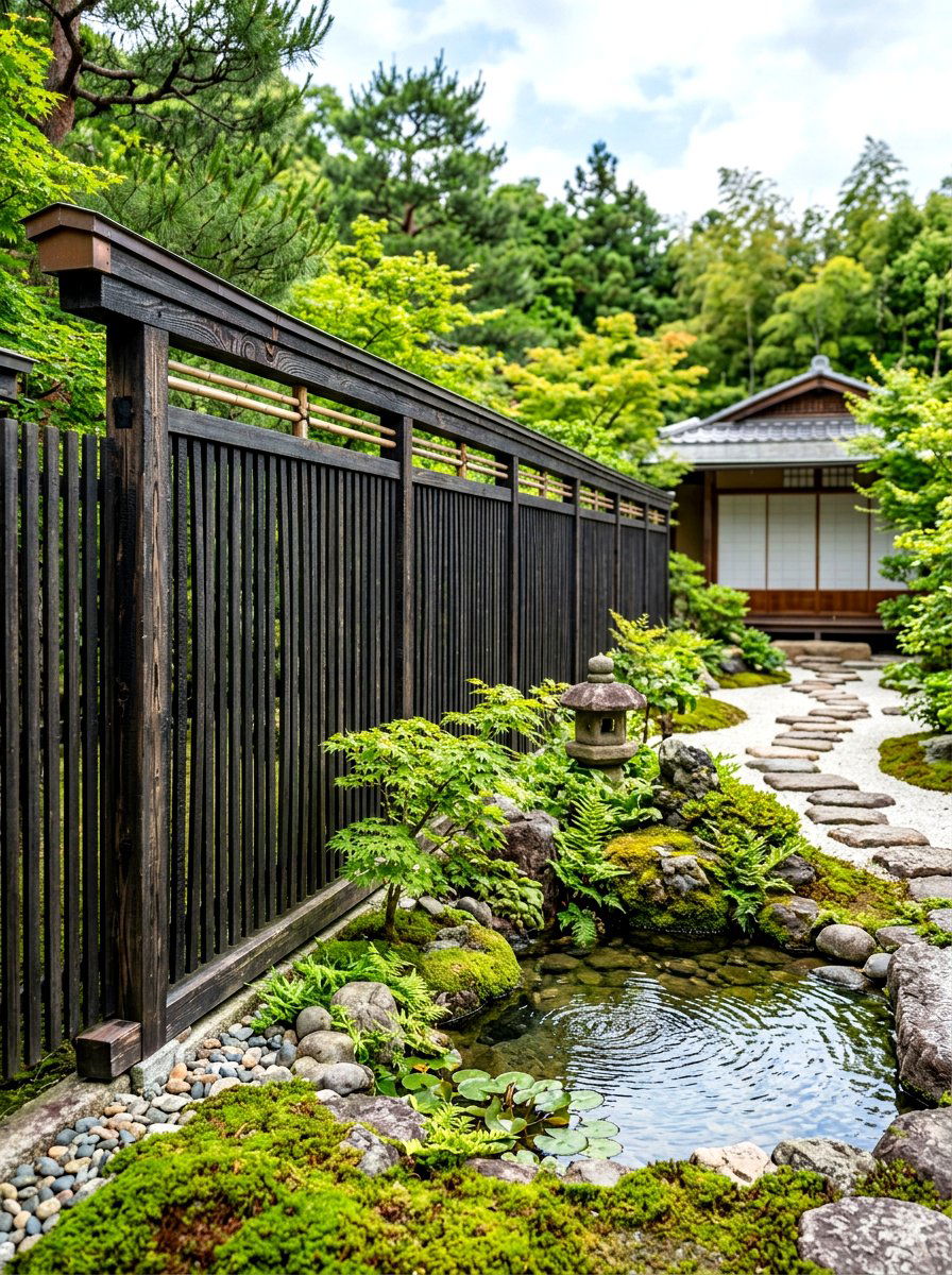 Japanese Zen Slat - 30 decorative fence ideas