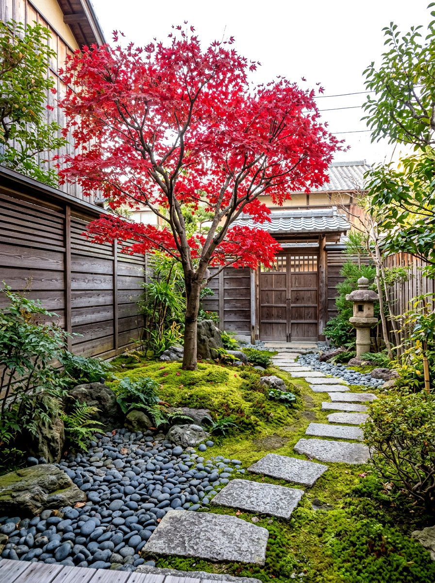 Japanese maple courtyard - 30 enclosed courtyard ideas