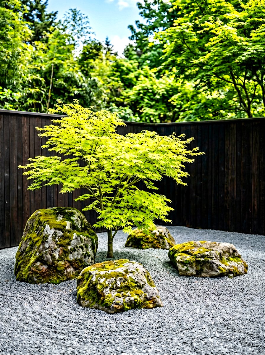 Japanese maple feature - 30 corner yard landscaping ideas