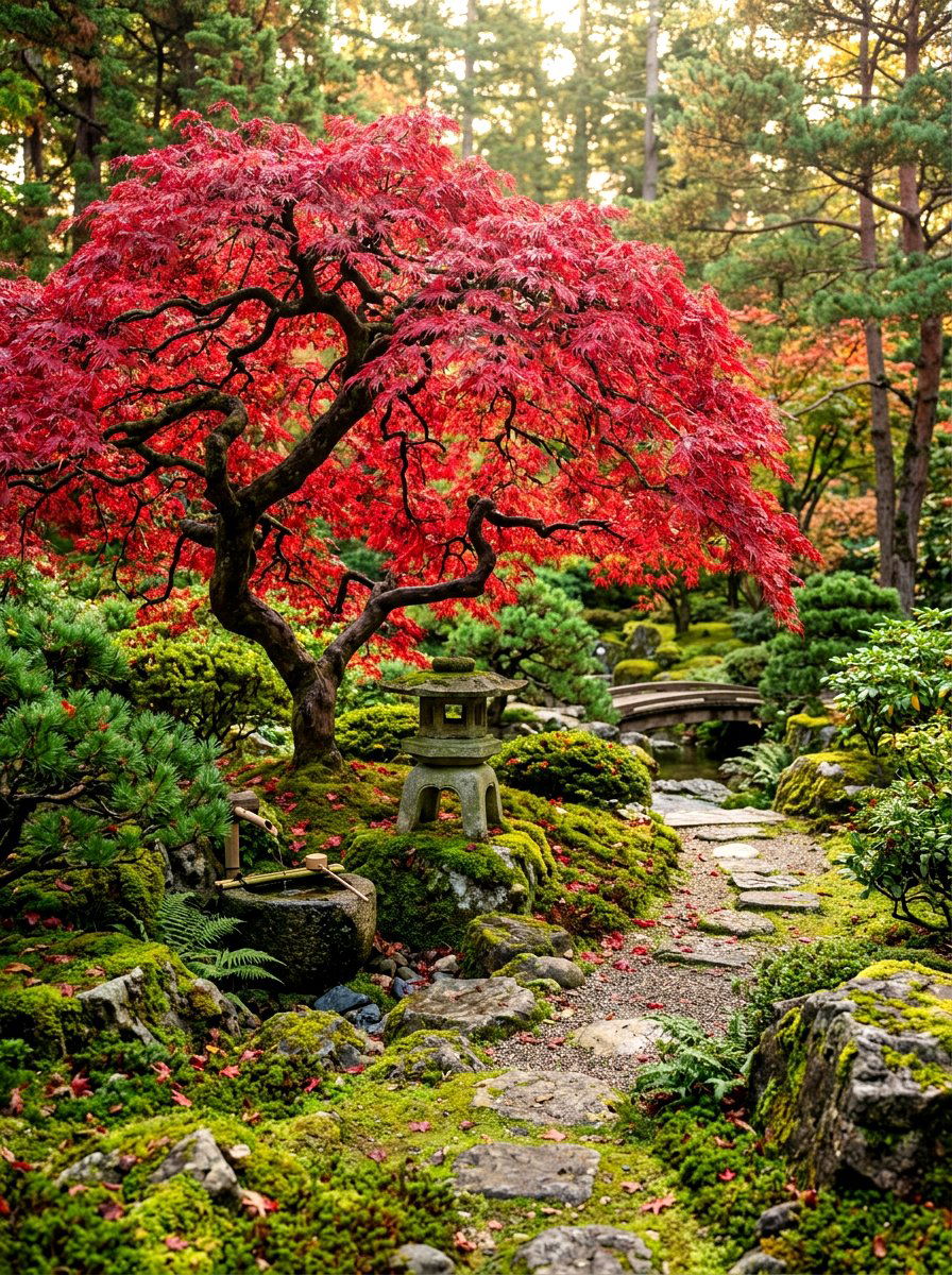 Japanese maple landscape - 30 curb appeal landscaping ideas
