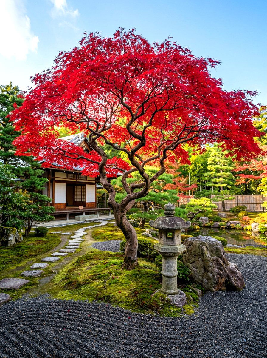 Japanese maple tree - 30 fall garden ideas